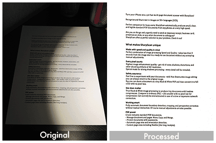 DSSDK: photo to document conversion.